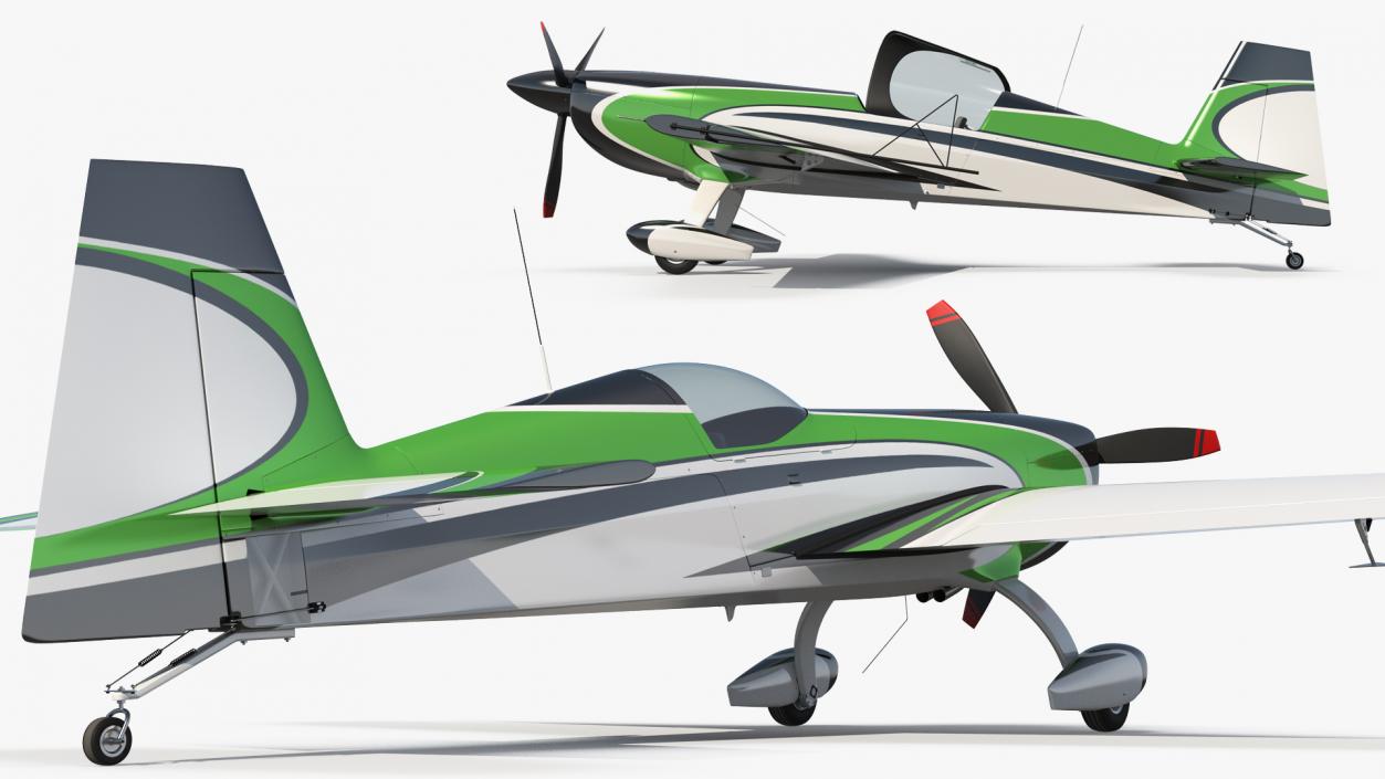 3D Aerobatic Monoplane Aircraft model