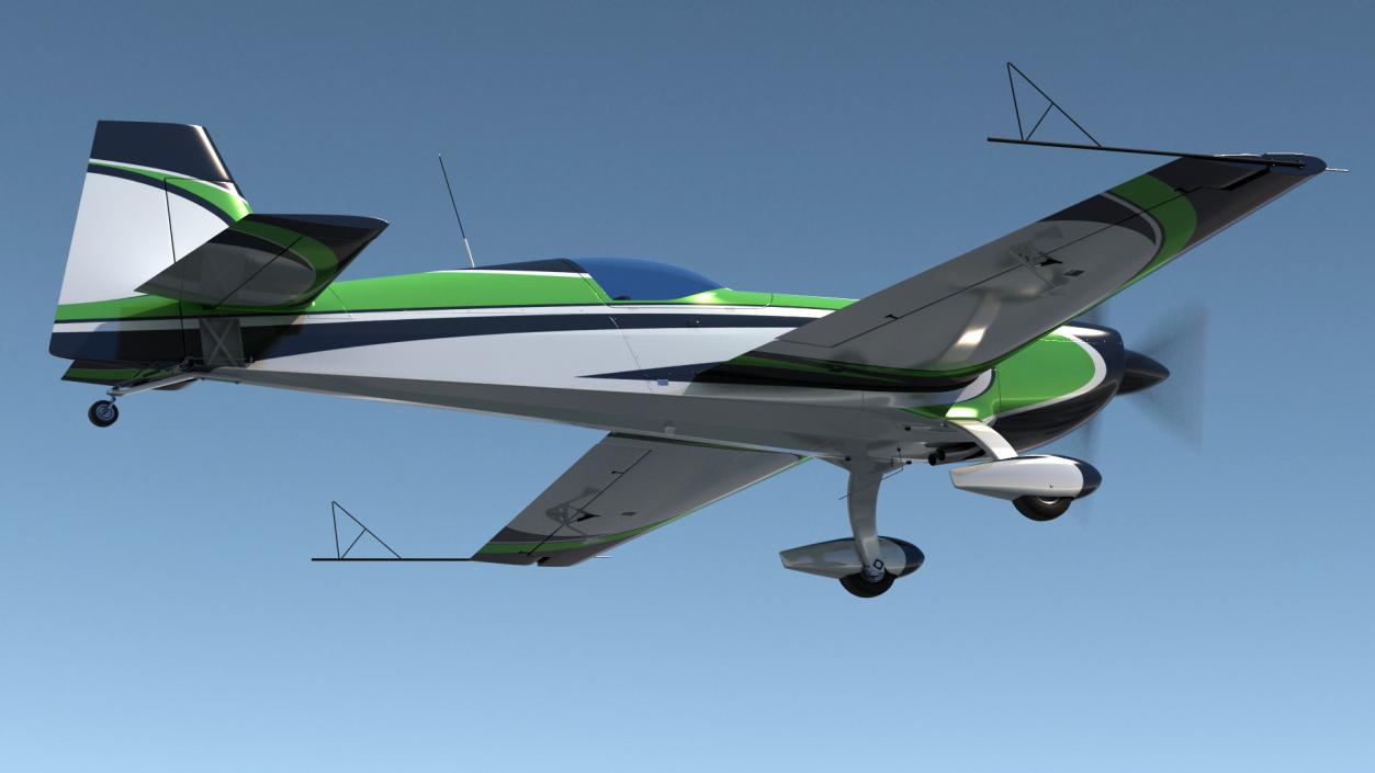 3D Aerobatic Monoplane Aircraft model