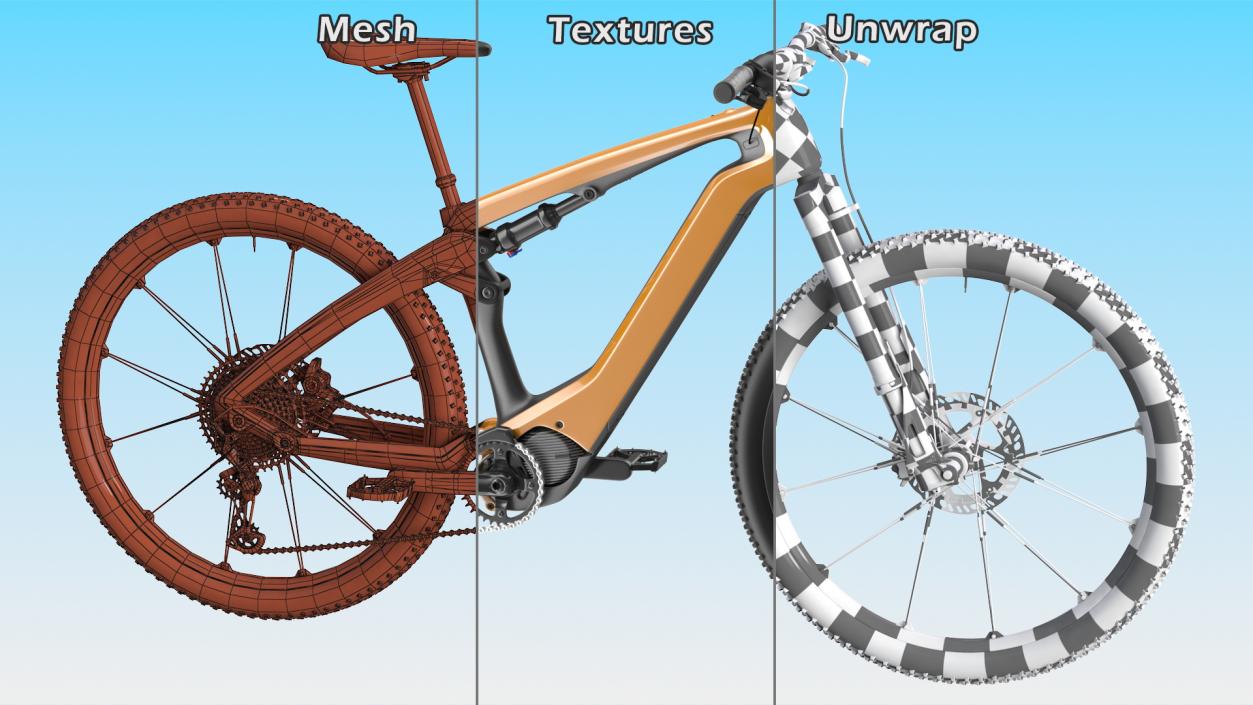 Electric Mountain Bike 3D