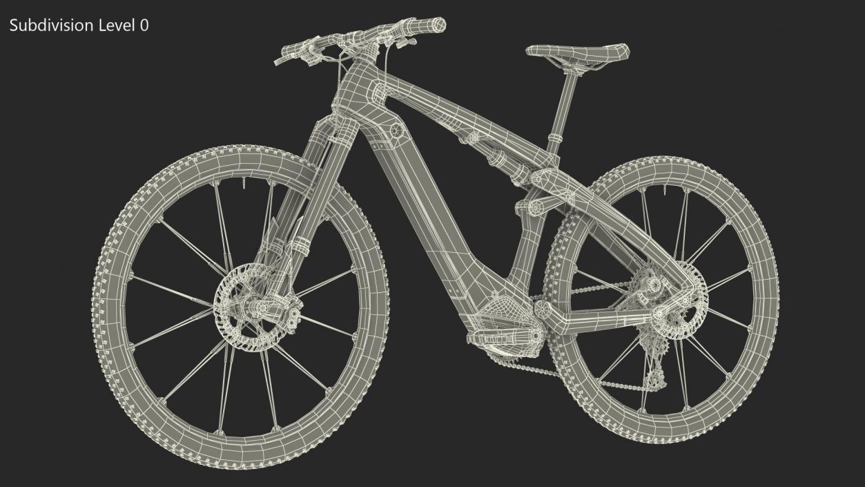 Electric Mountain Bike 3D