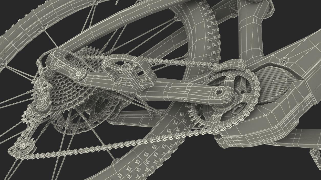 Electric Mountain Bike 3D