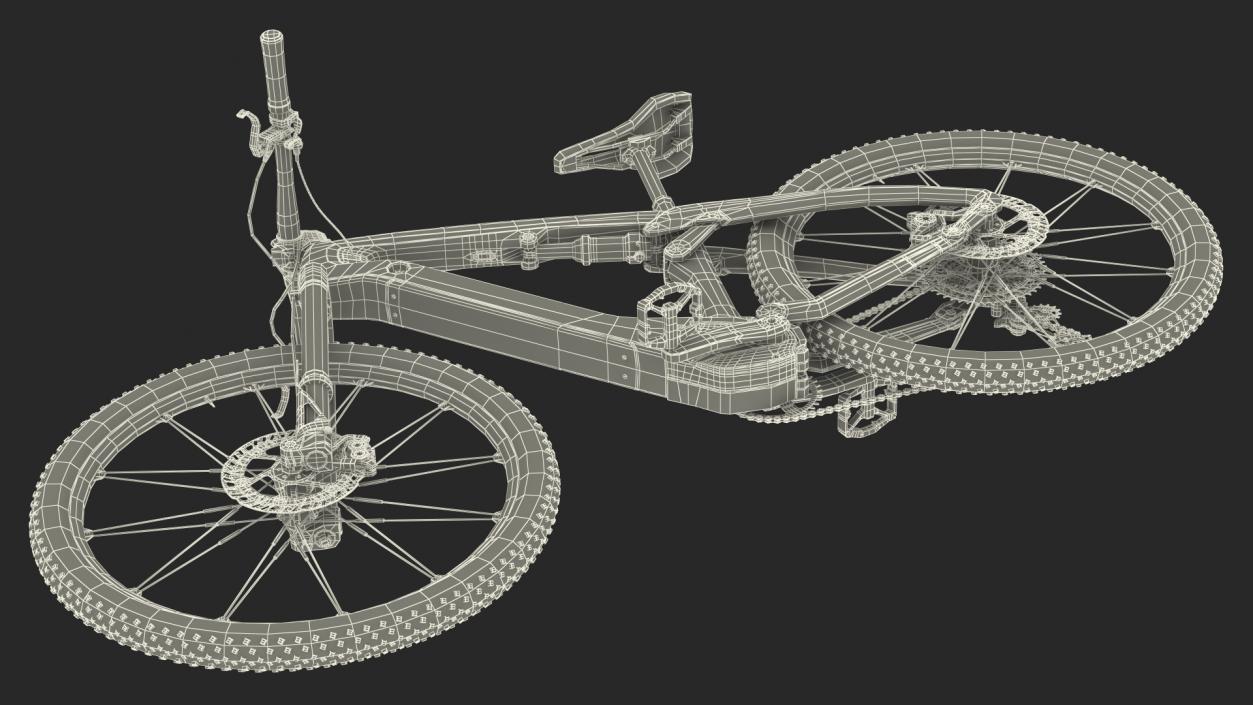 Electric Mountain Bike 3D