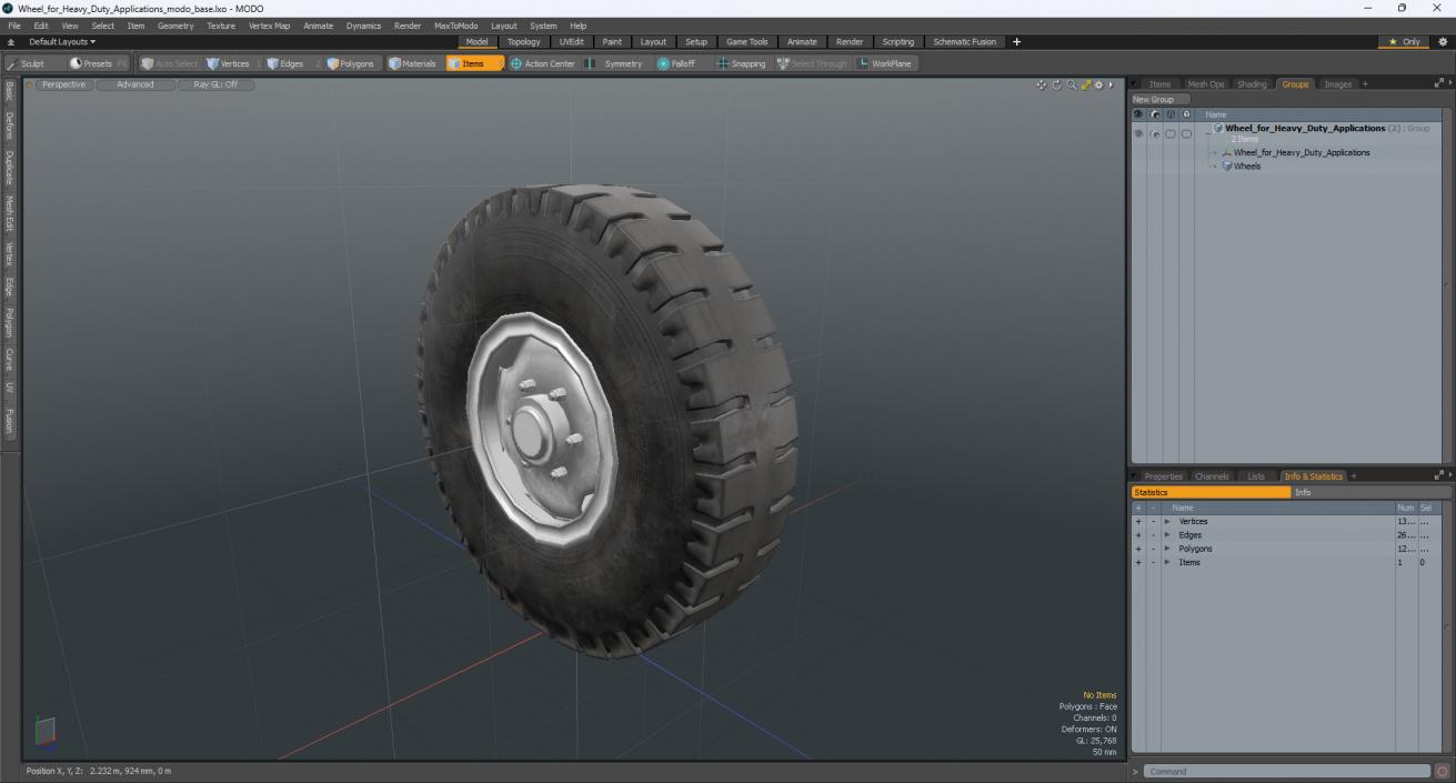 3D Wheel for Heavy Duty Applications model