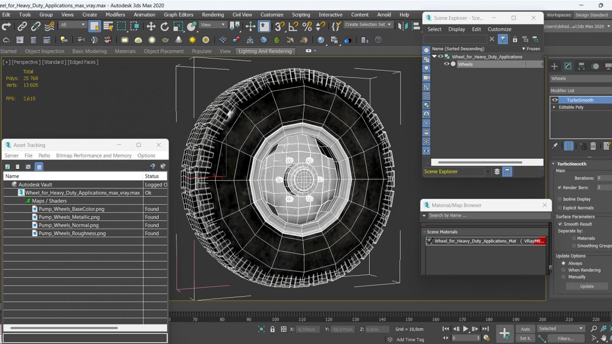 3D Wheel for Heavy Duty Applications model