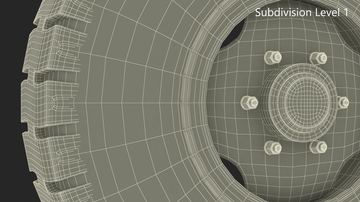 3D Wheel for Heavy Duty Applications model