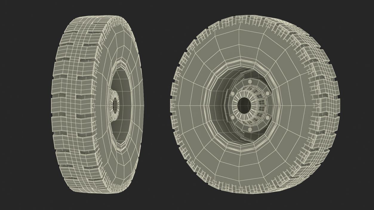 3D Wheel for Heavy Duty Applications model