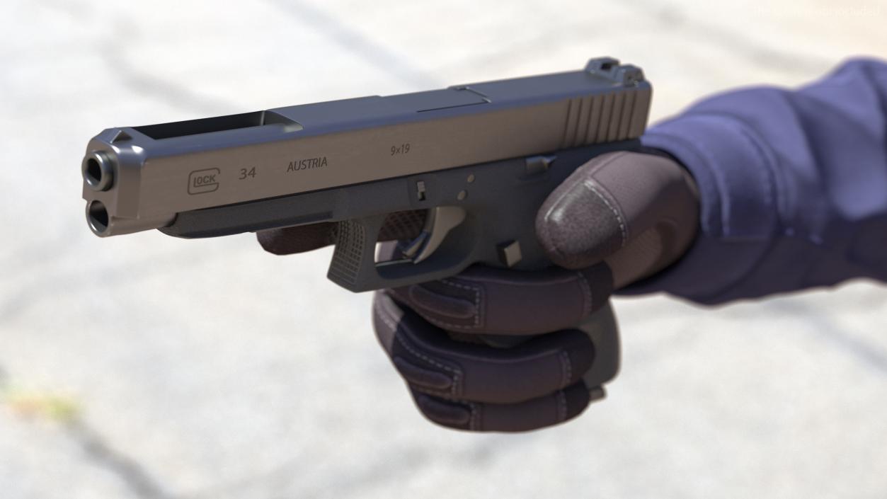 3D model Glock G34 Gen 3