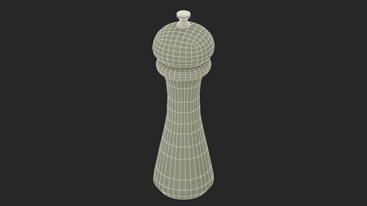 3D Wooden Pepper or Salt Mill