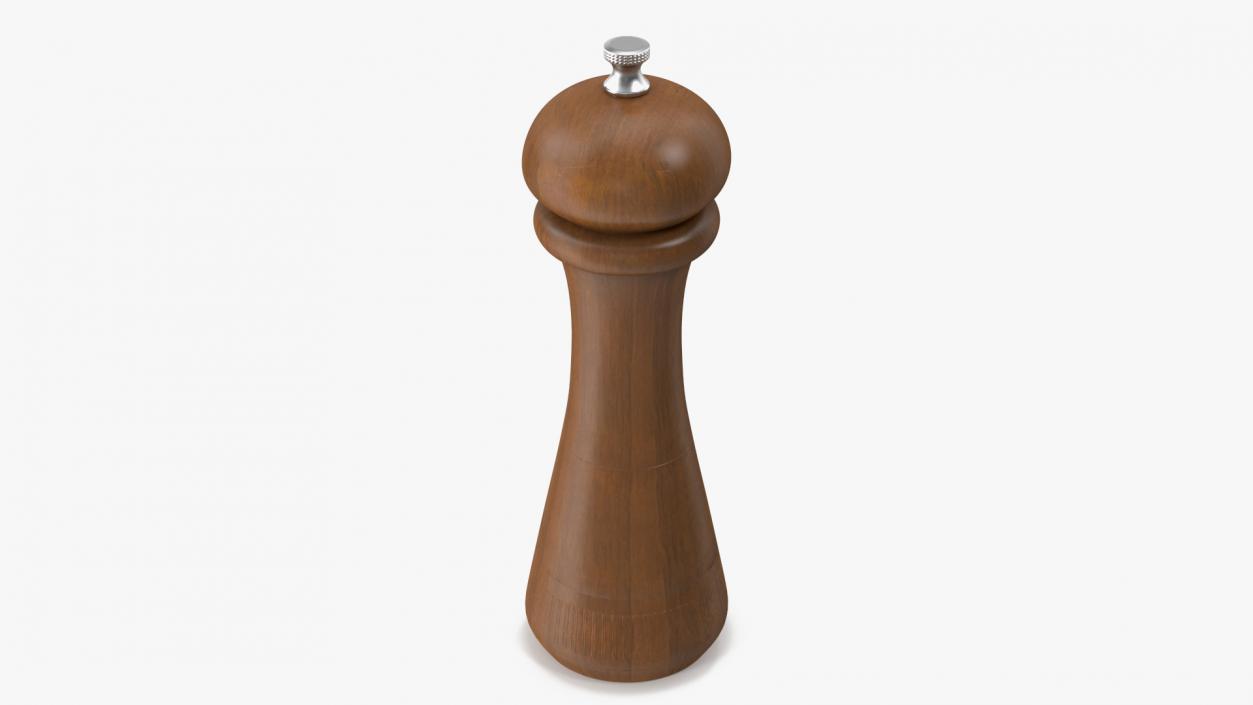 3D Wooden Pepper or Salt Mill