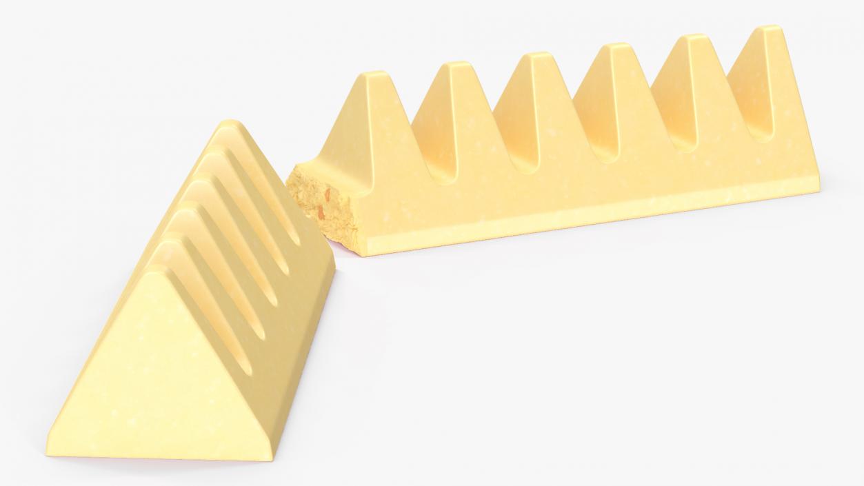 3D White Chocolate Broken Bar