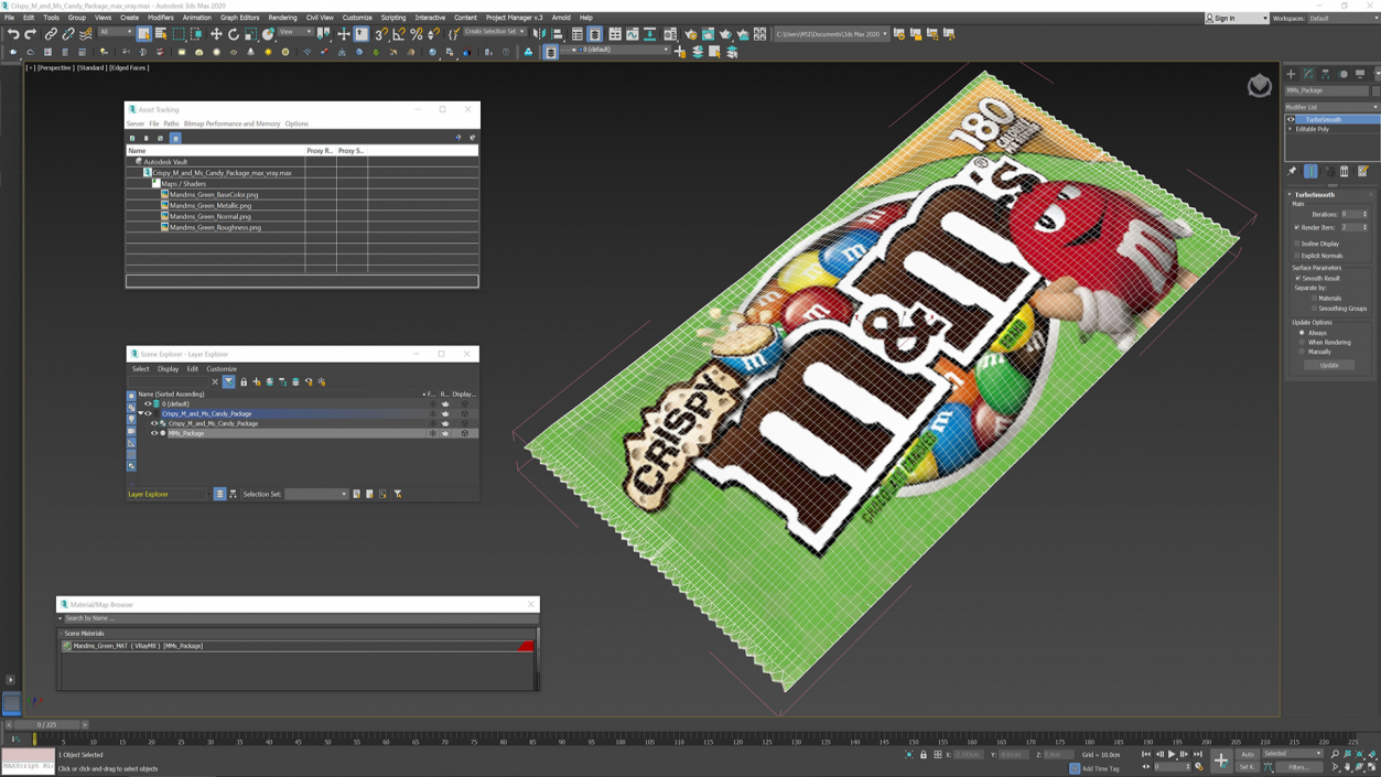 Crispy M and Ms Candy Package 3D model