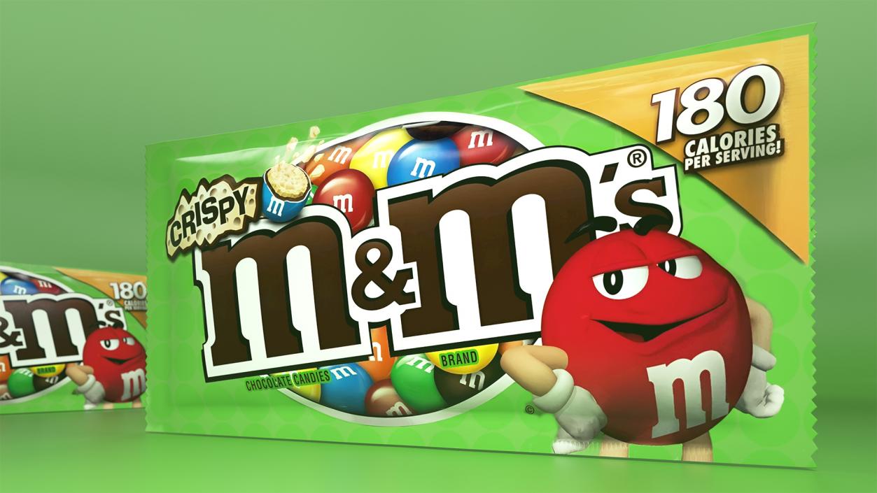 Crispy M and Ms Candy Package 3D model