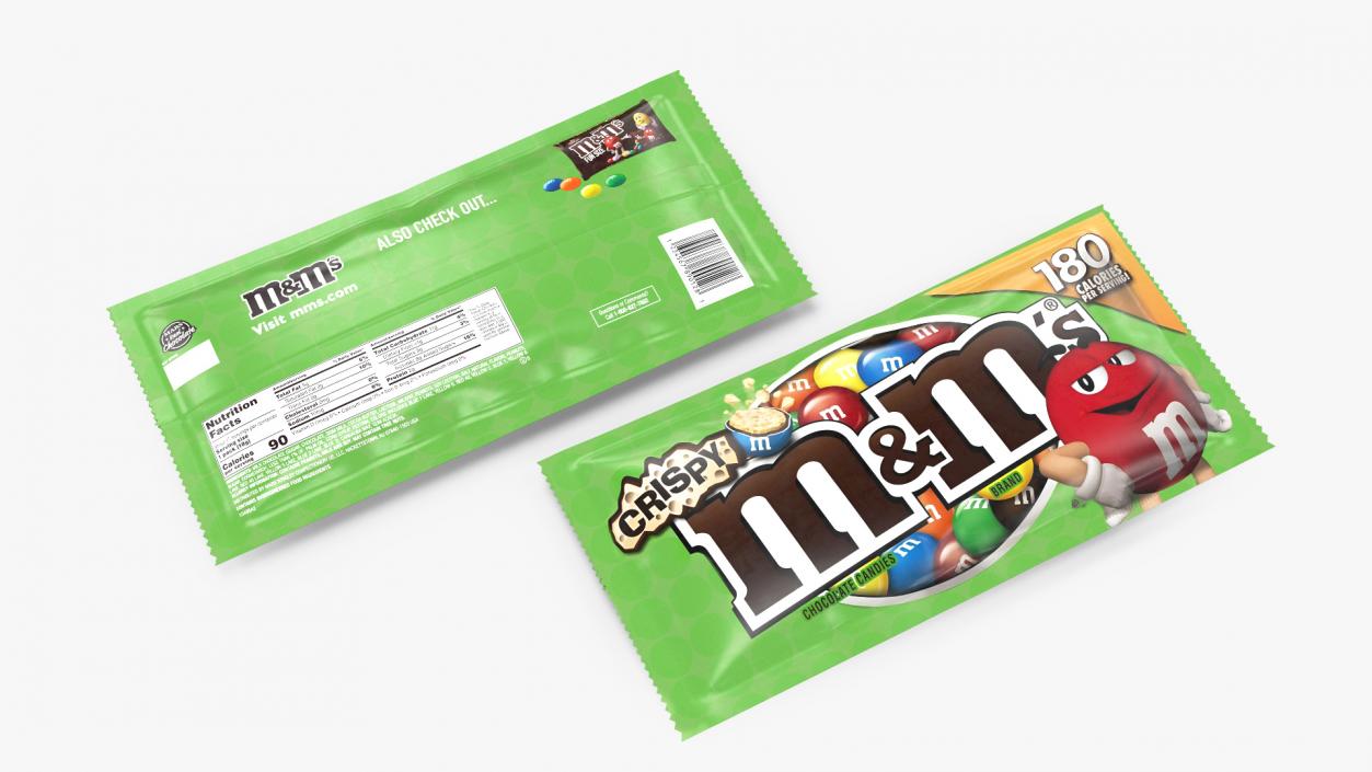 Crispy M and Ms Candy Package 3D model