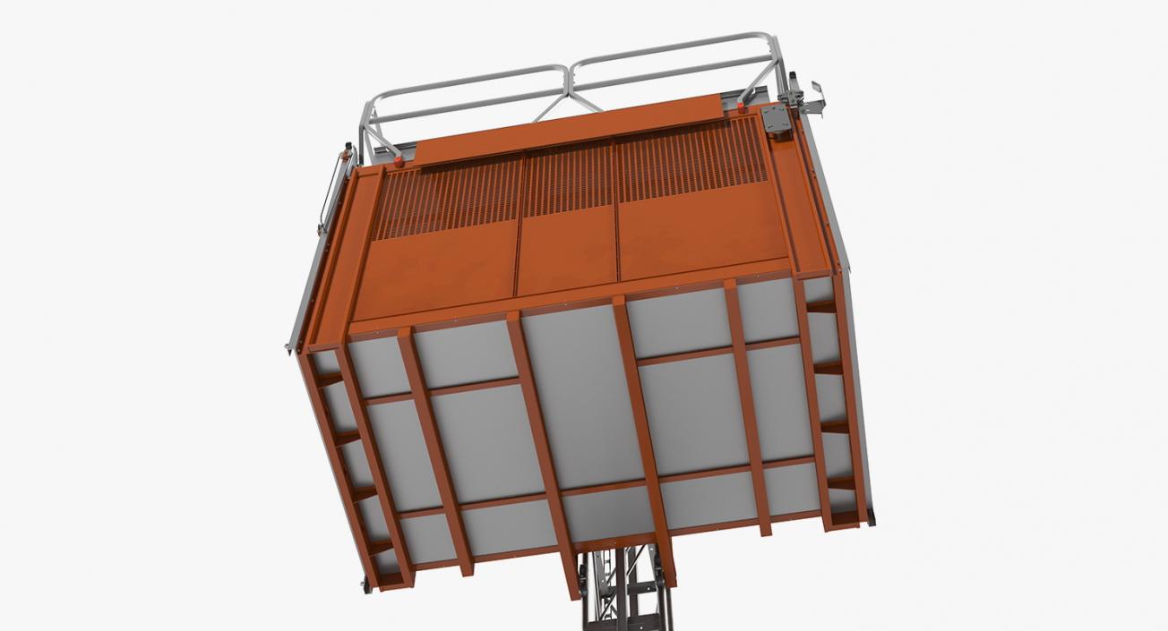 Heavy Duty Construction Passenger Hoist 3D model