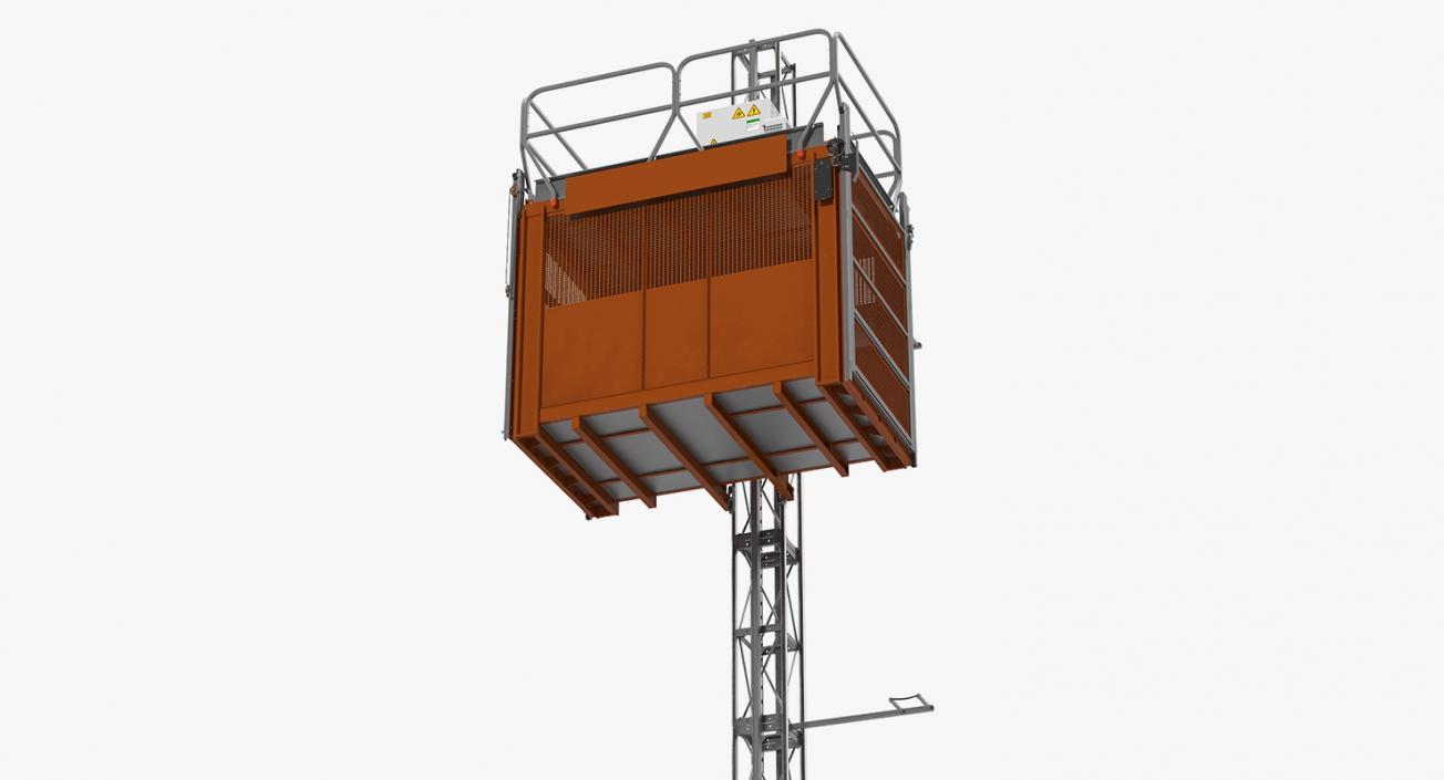 Heavy Duty Construction Passenger Hoist 3D model