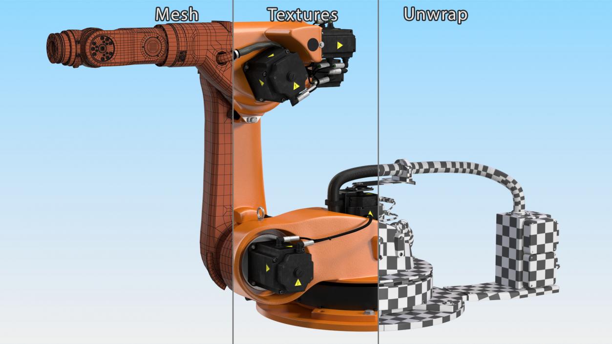 3D KUKA KR 30-4 KS Industrial Robot Arm