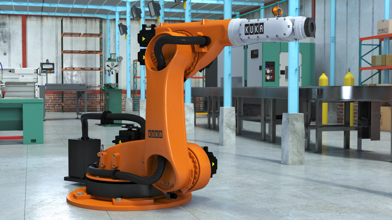 3D KUKA KR 30-4 KS Industrial Robot Arm