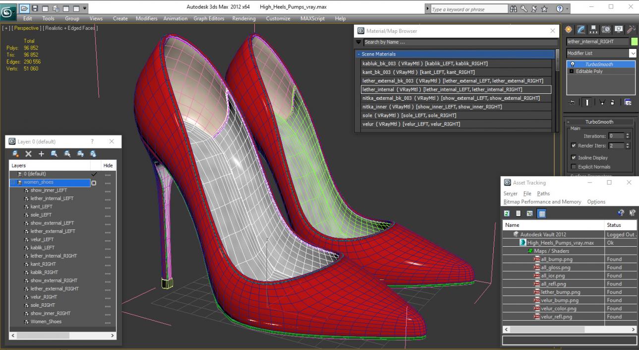 3D High Heels Pumps