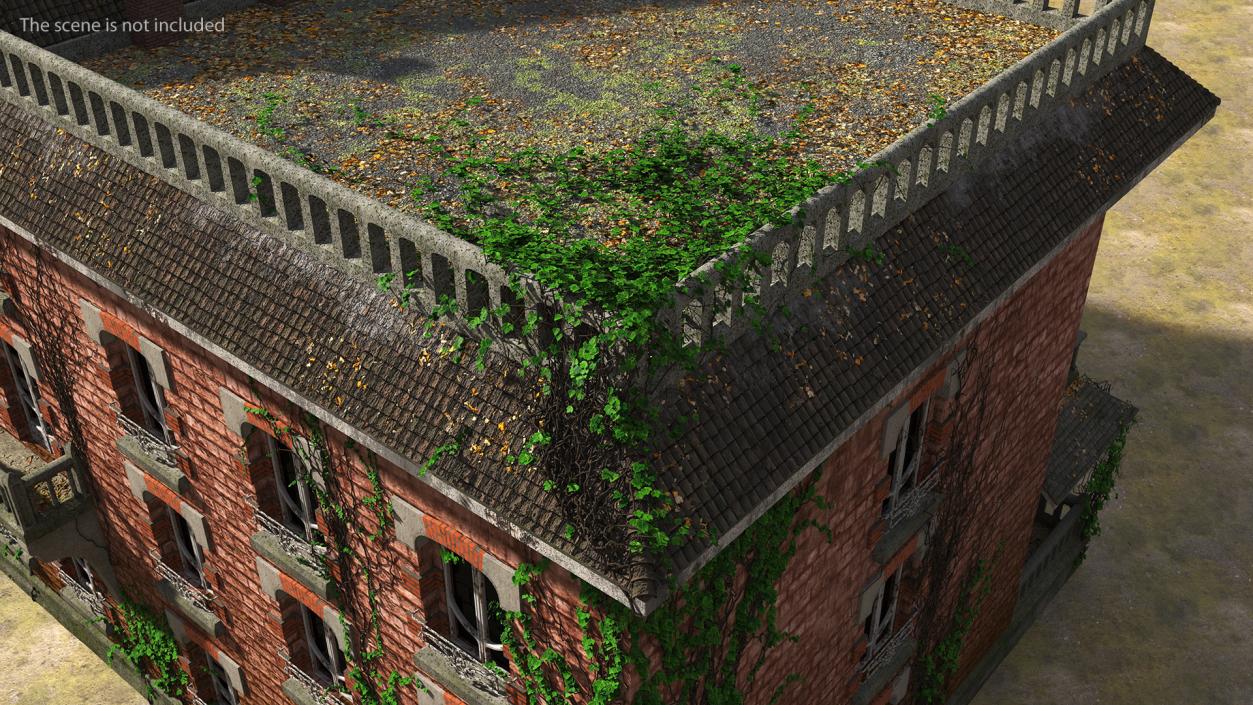 3D Spooky Old Mansion model