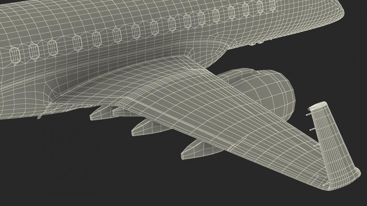 3D model Regional Jet Retracted Landing Gear