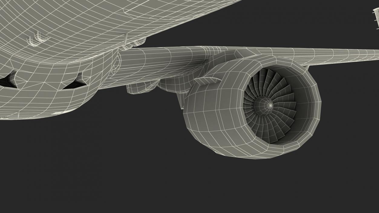 3D model Regional Jet Retracted Landing Gear