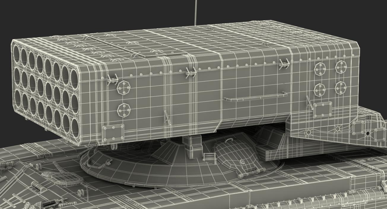 3D model Heavy Fire Throwing TOS-1A System Desert