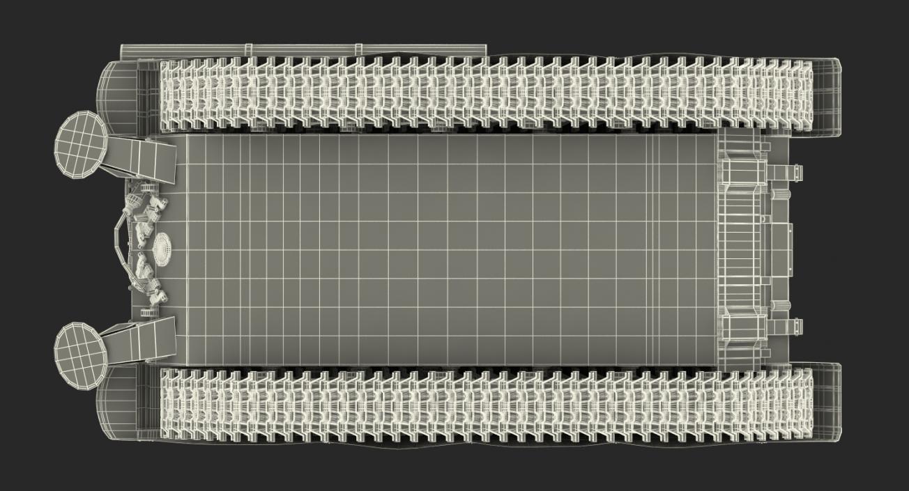 3D model Heavy Fire Throwing TOS-1A System Desert