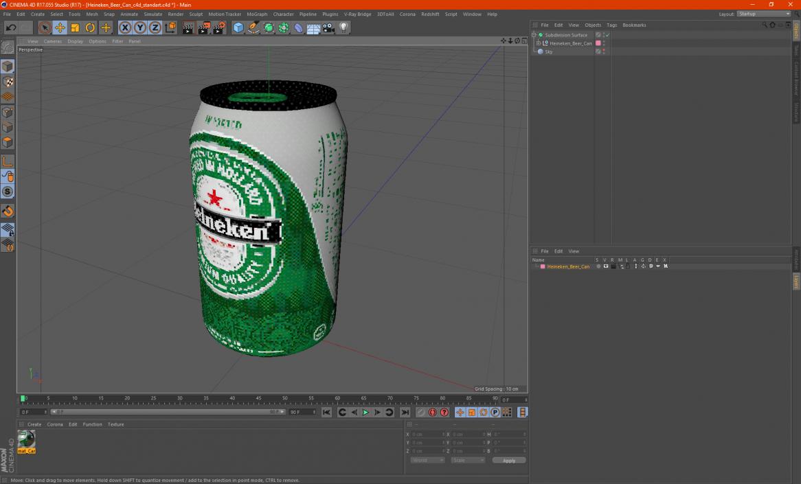 Heineken Beer Can 3D