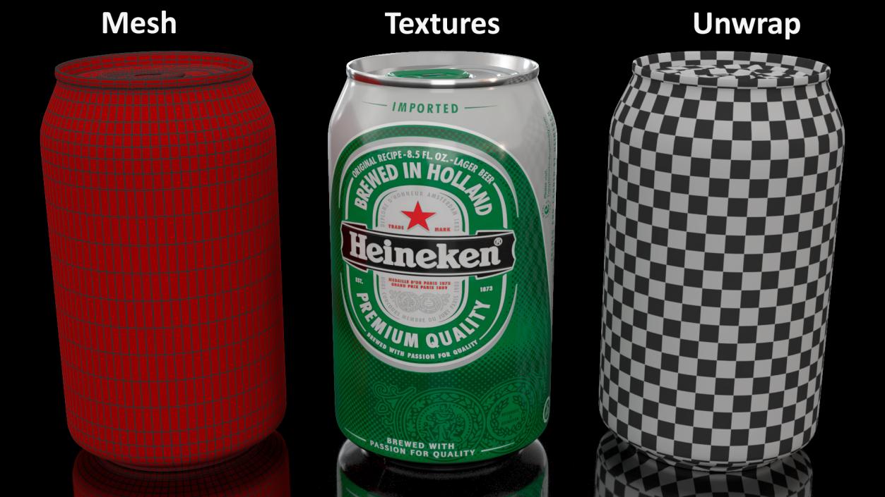 Heineken Beer Can 3D