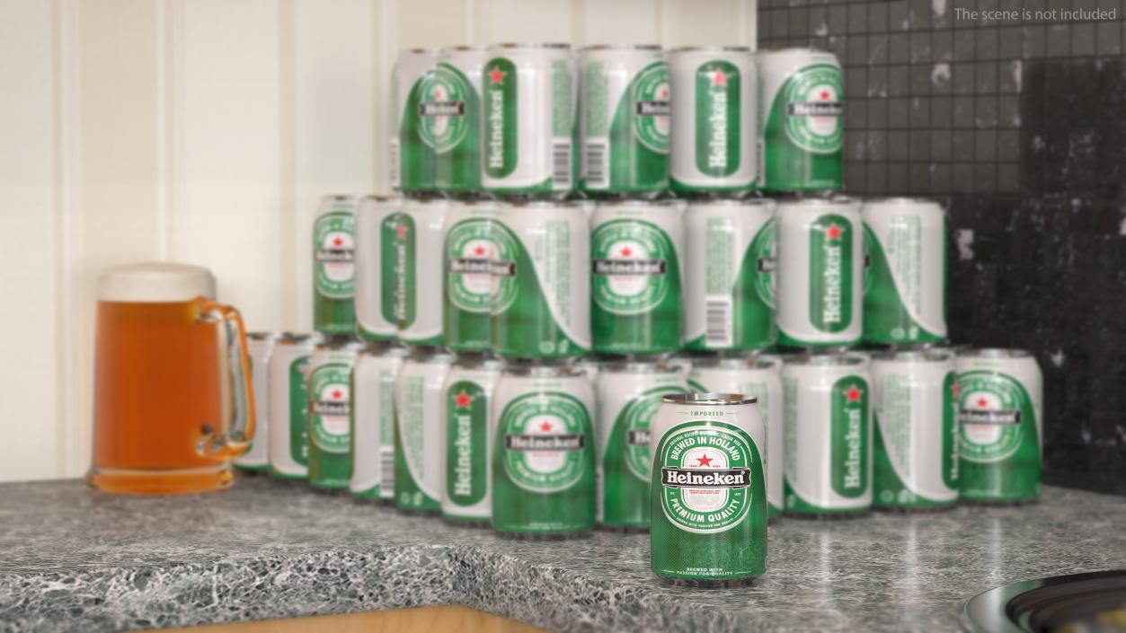 Heineken Beer Can 3D