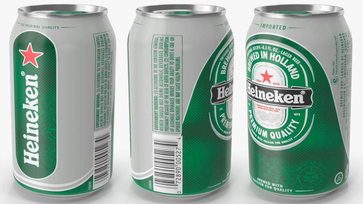 Heineken Beer Can 3D