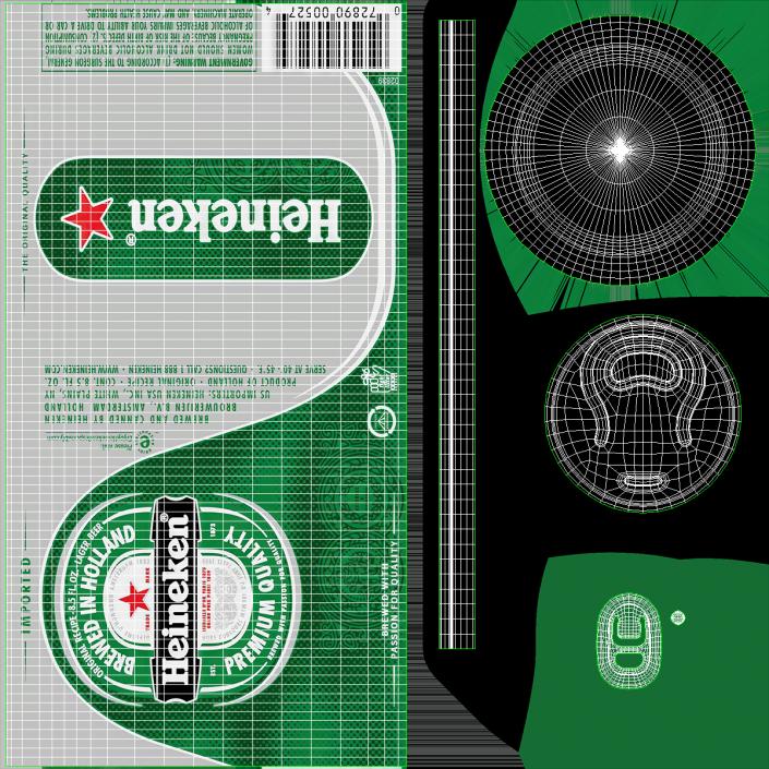 Heineken Beer Can 3D