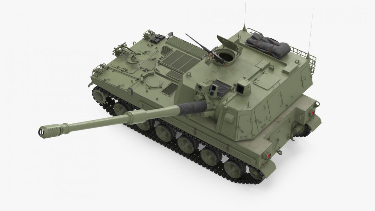 3D Self Propelled Artillery System Rigged model