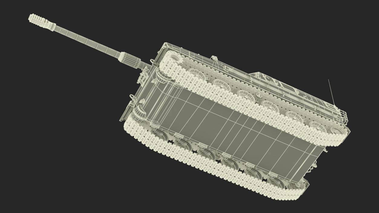 3D Self Propelled Artillery System Rigged model