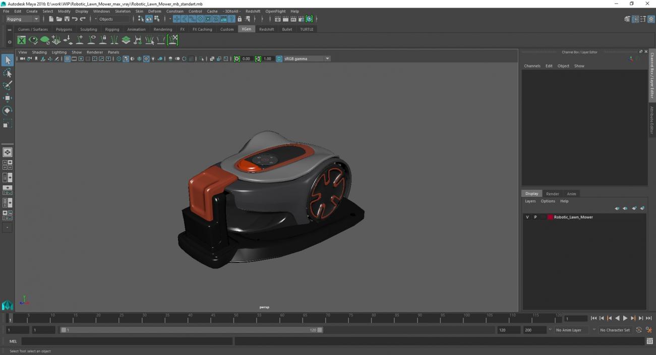 3D Robotic Lawn Mower model