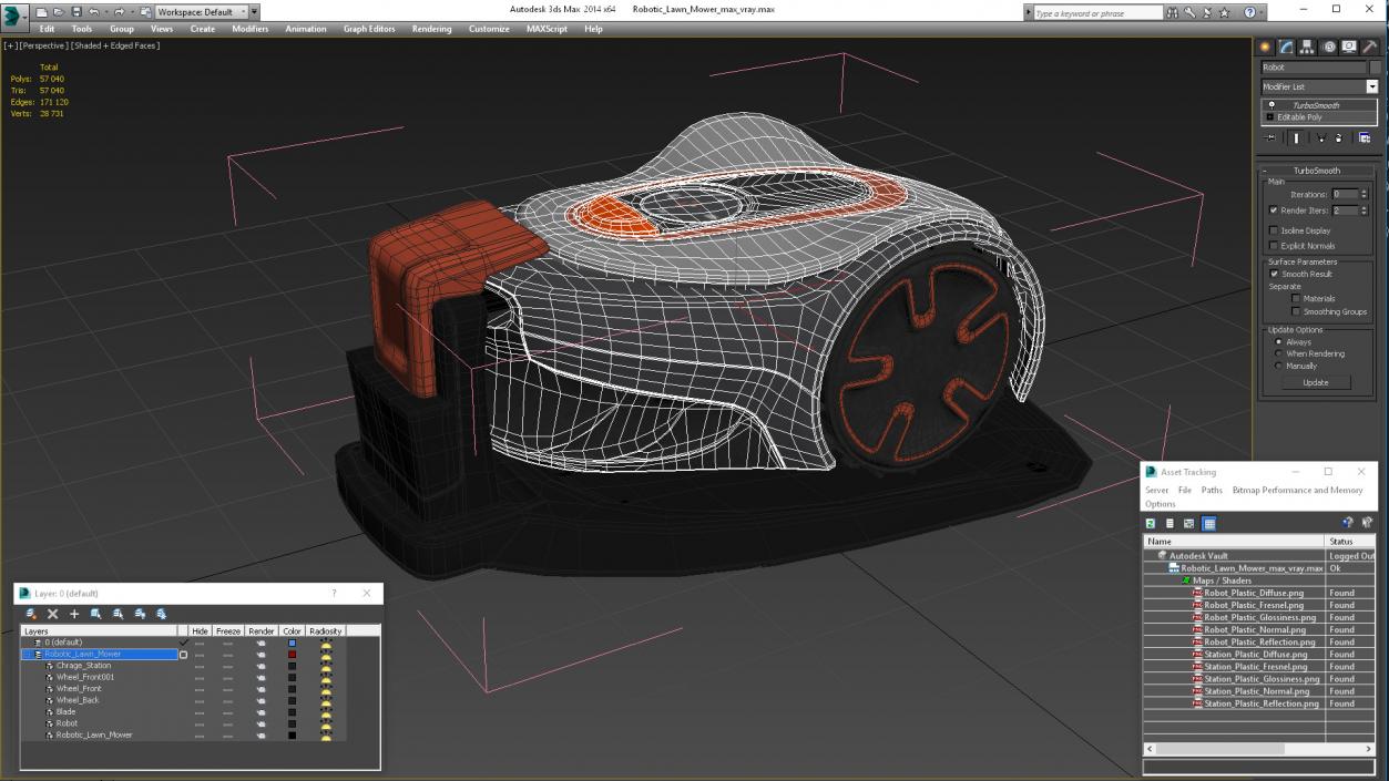 3D Robotic Lawn Mower model