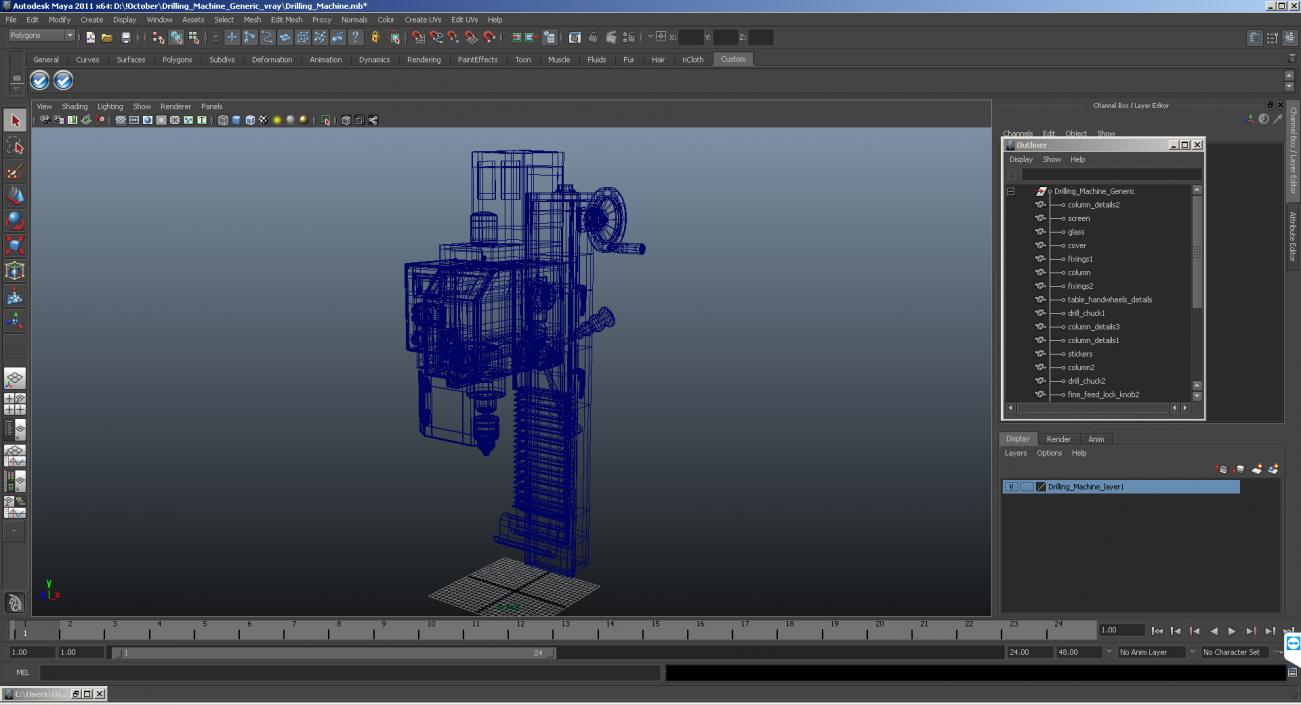 Drilling Machine Generic 3D model