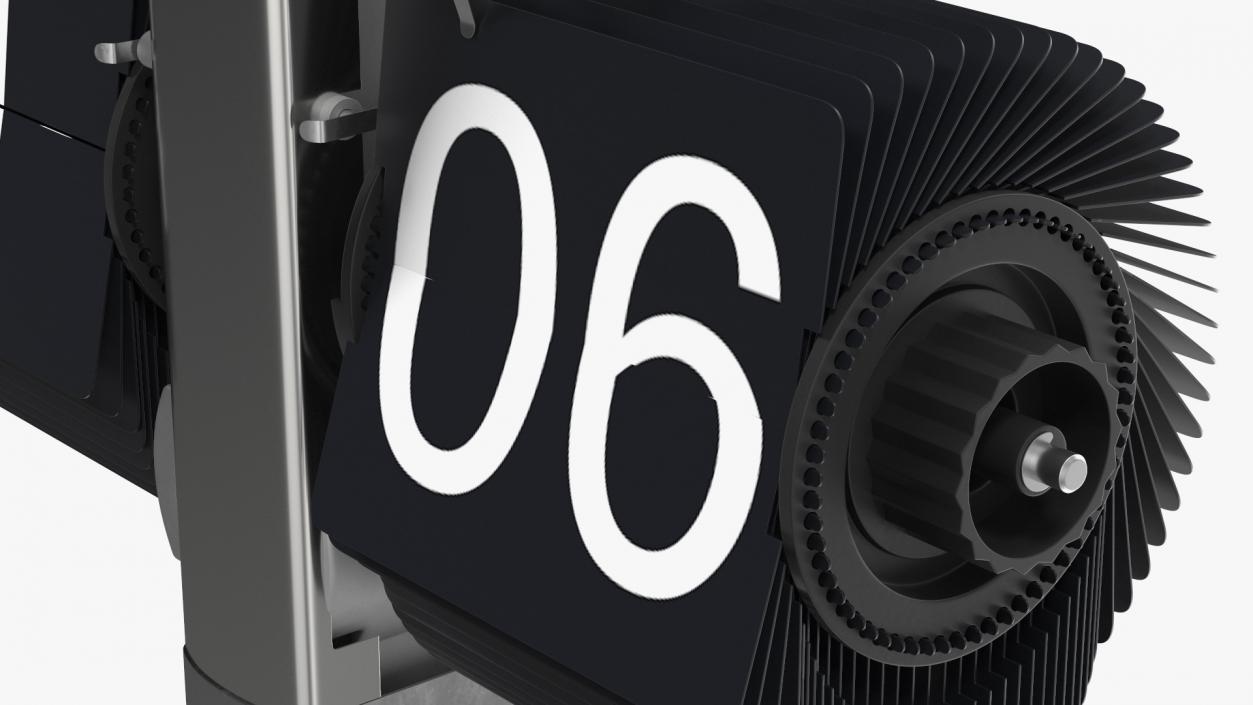 3D Animated Flip Clock Rigged