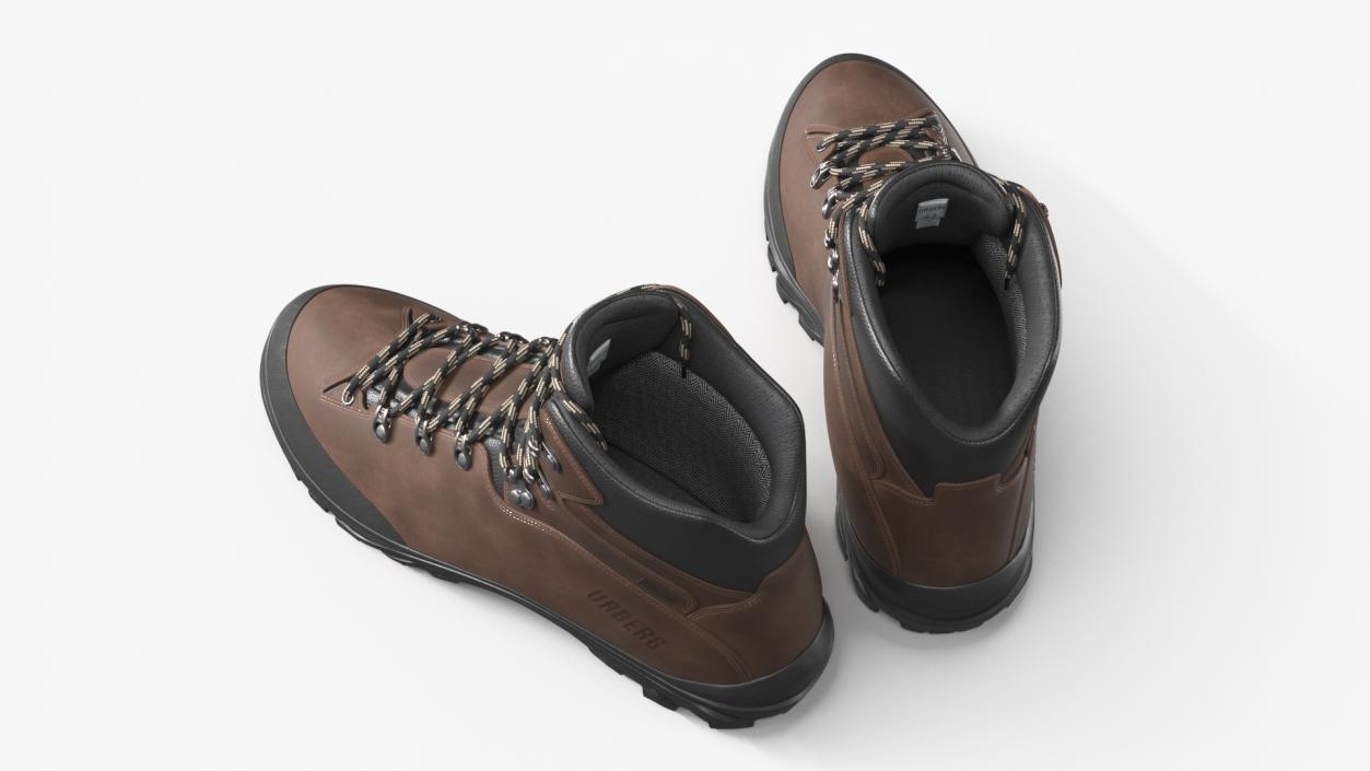 Urberg Boots for Hiking Brown 3D model