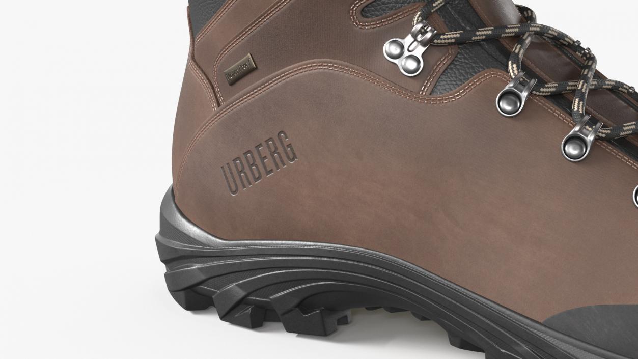 Urberg Boots for Hiking Brown 3D model