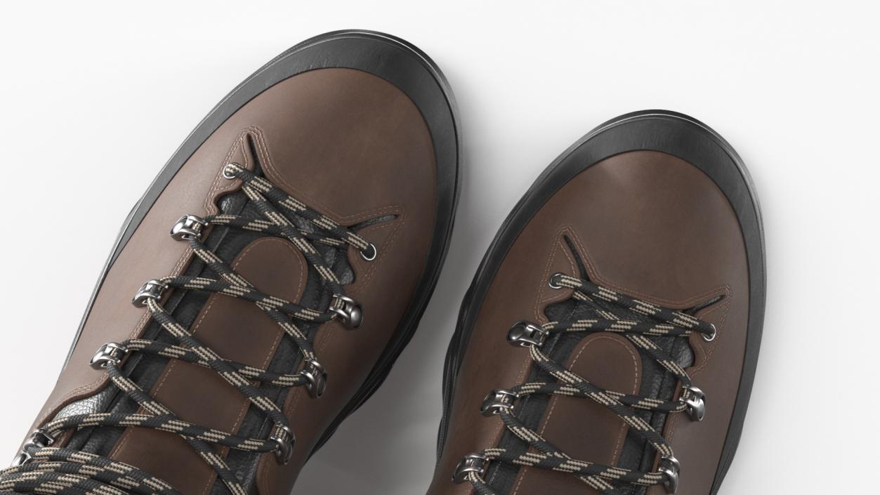 Urberg Boots for Hiking Brown 3D model