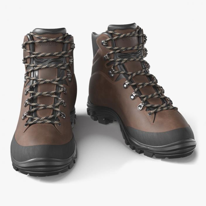 Urberg Boots for Hiking Brown 3D model