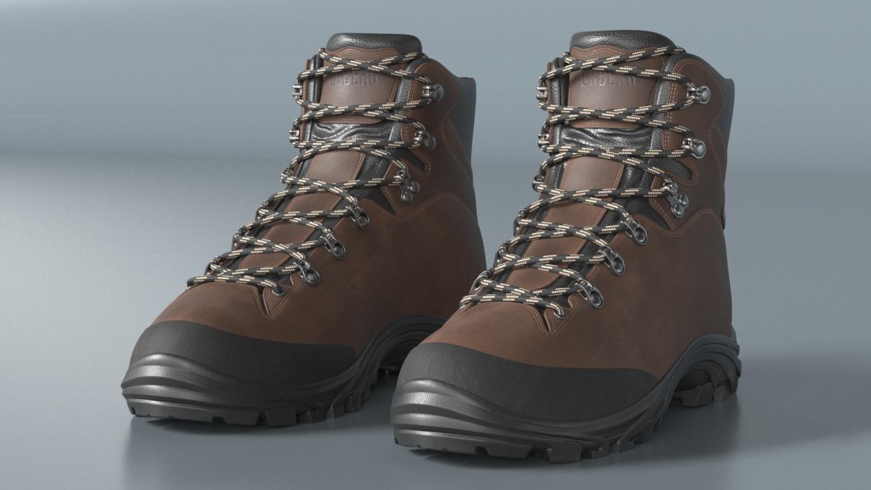 Urberg Boots for Hiking Brown 3D model