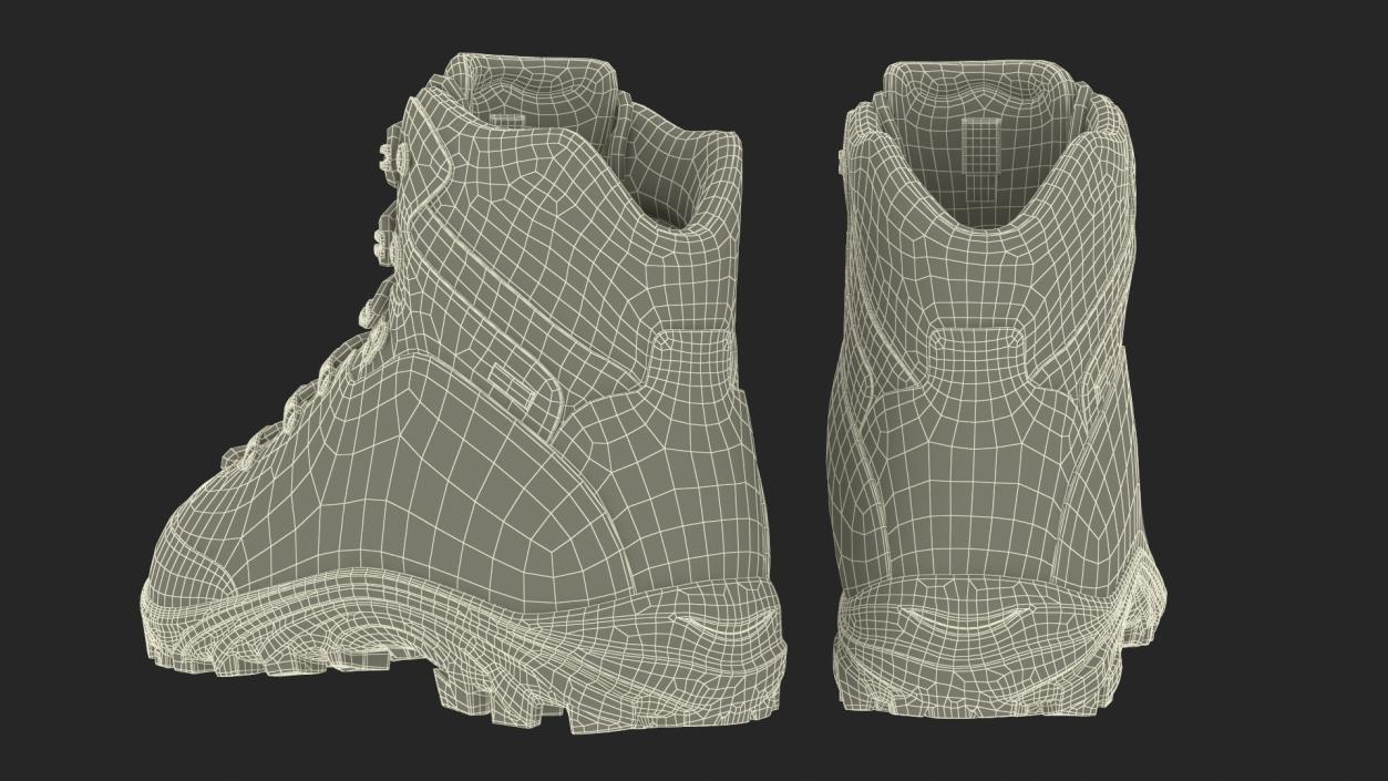 Urberg Boots for Hiking Brown 3D model