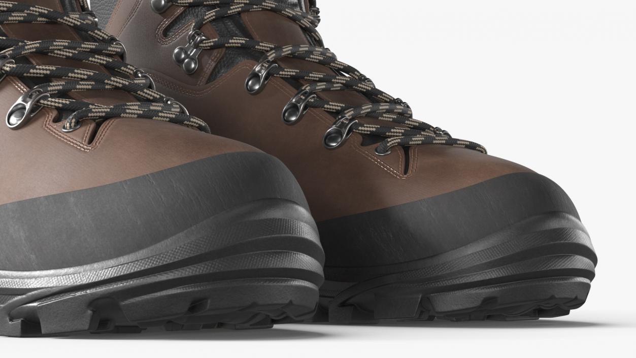 Urberg Boots for Hiking Brown 3D model