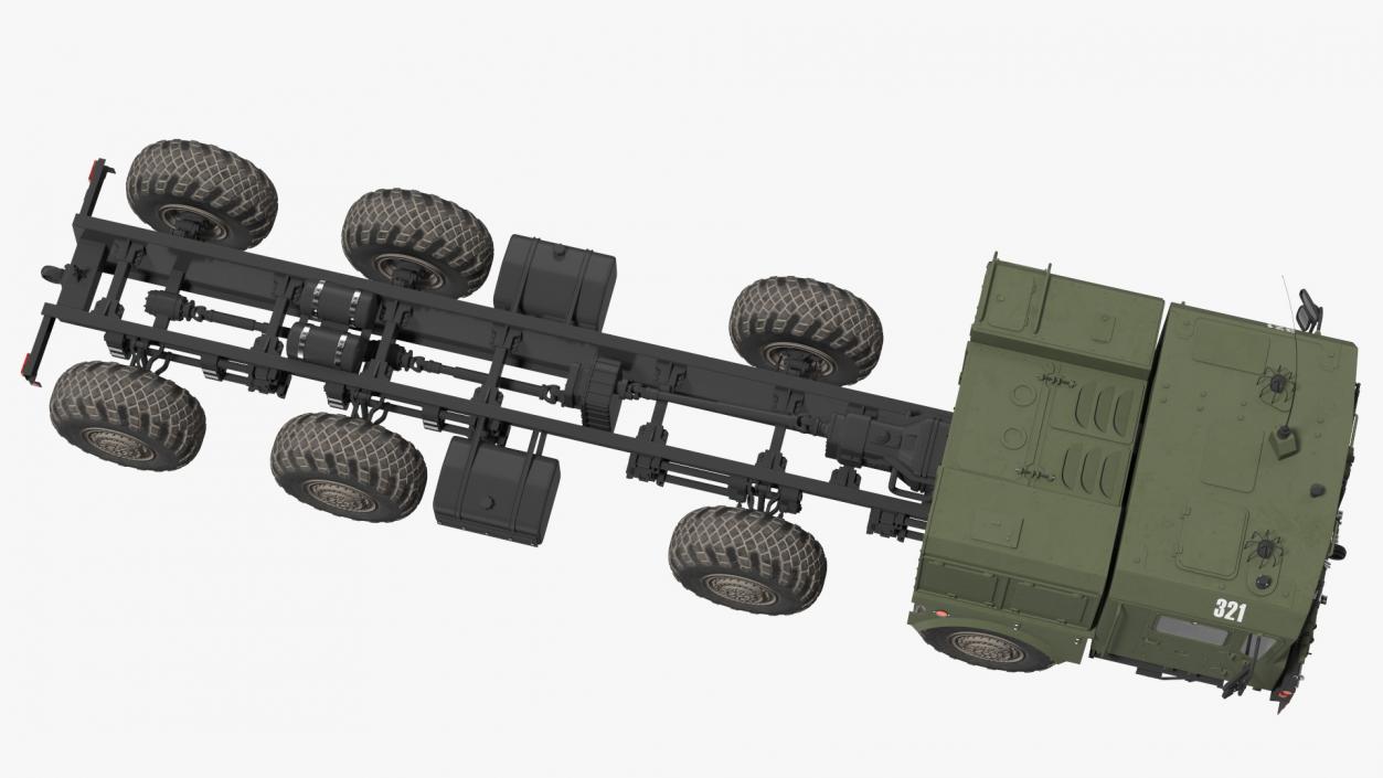 MZKT-7930 Astrolog Army 8x8 Transporter 3D model