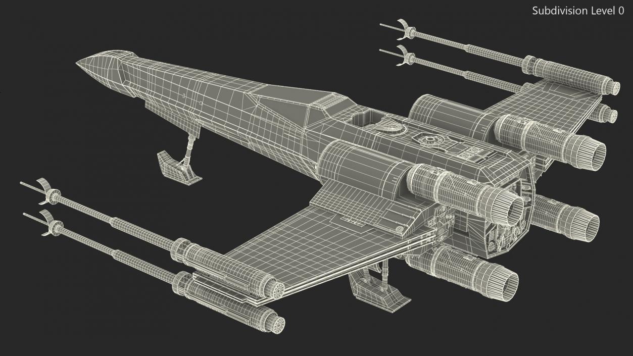 Star Wars X-Wing Fighter 3D model