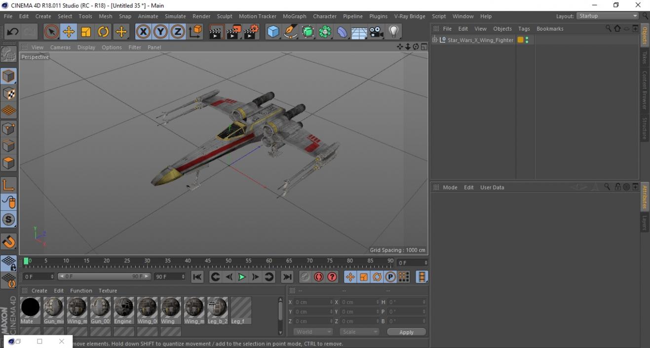 Star Wars X-Wing Fighter 3D model