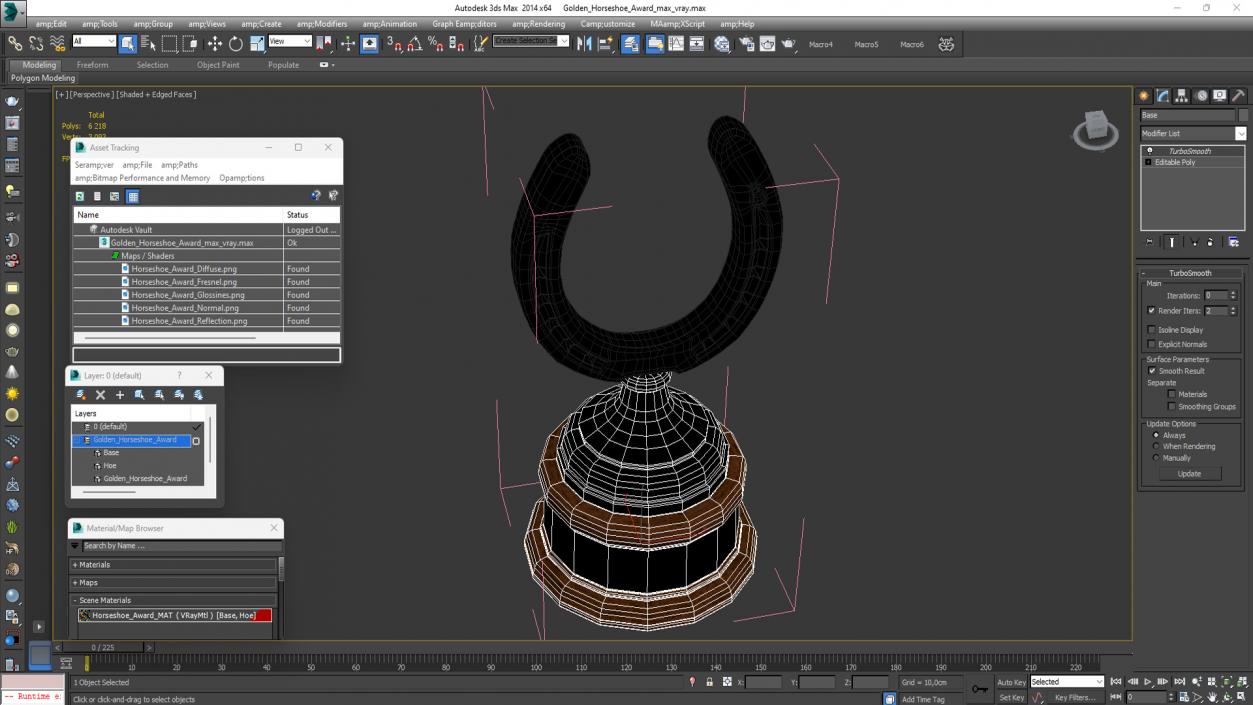 Golden Horseshoe Award 2 3D model