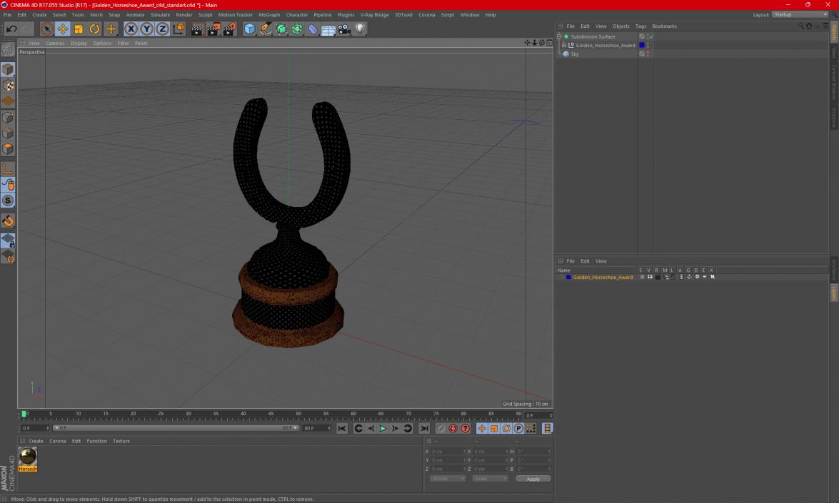 Golden Horseshoe Award 2 3D model